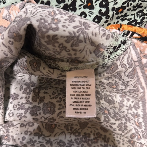 Wonderly midi Dress Size Large Weekend Belted Shirt Dress Merry Mint Floral - Picture 12 of 13